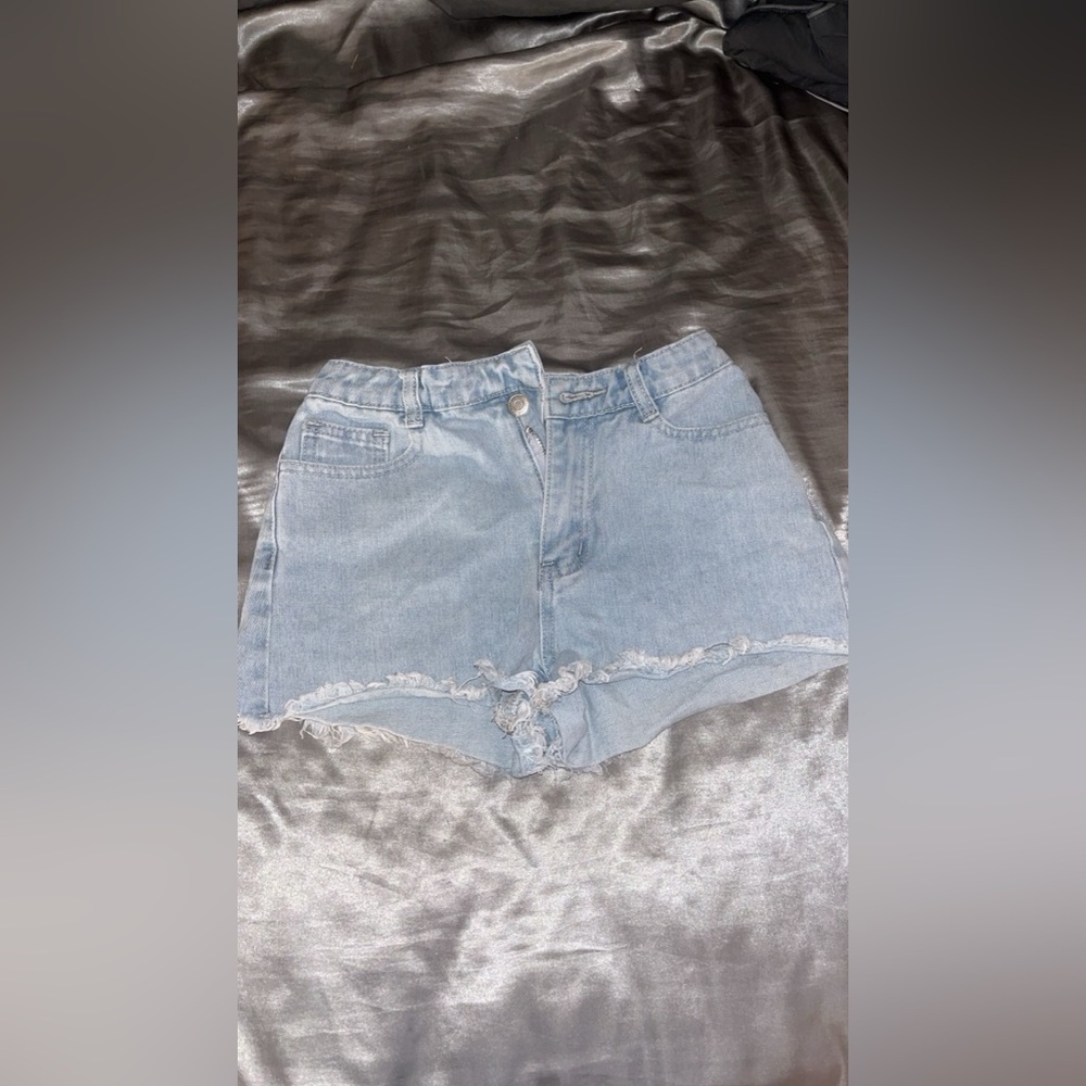 Light Blue Denim Women's Shorts